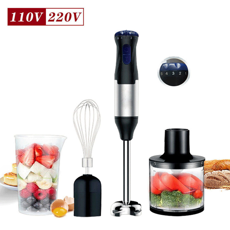Household American Standard 110V Food Processor Set Handheld Egg Beater Food Supplement Crushing Stick Meat Grinder Mixer Combination