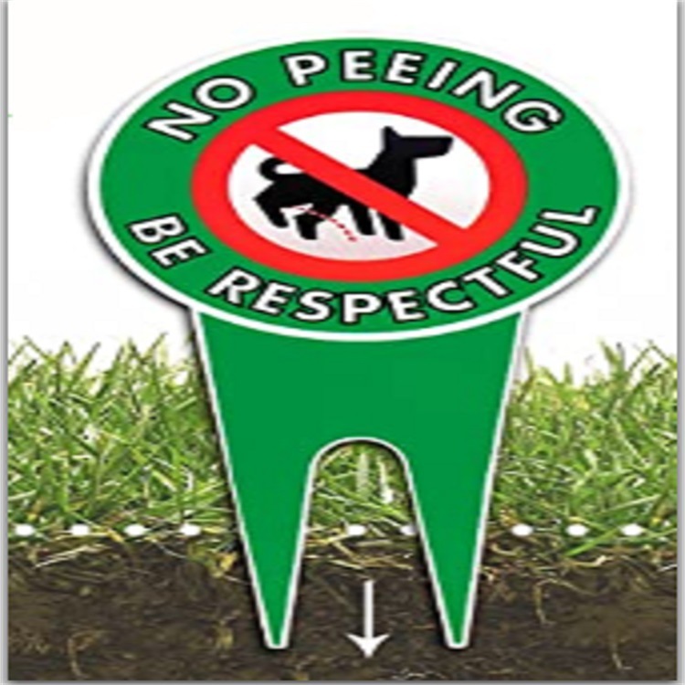 亚马逊外贸pvc双面反光遛狗警示牌 花草牌 价格优惠 厂家销售