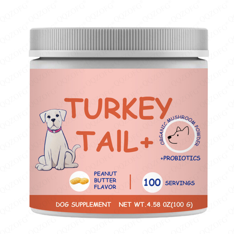 外贸出口 亚马逊TK热销款 狗补充剂粉 TURKEY TAIL+源头支持O EM|undefined