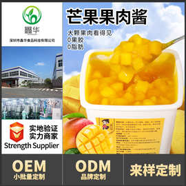 茶小冷芒果果肉酱750g蓝莓果酱夹心面包蛋糕烘焙食品专用馅料批发