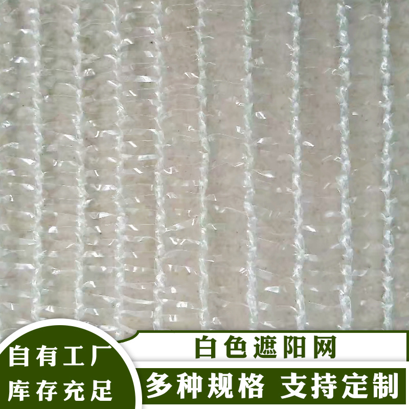 厂家供应白色遮阳防防尘网耐热大棚防霜网四综单层网 适合农作物