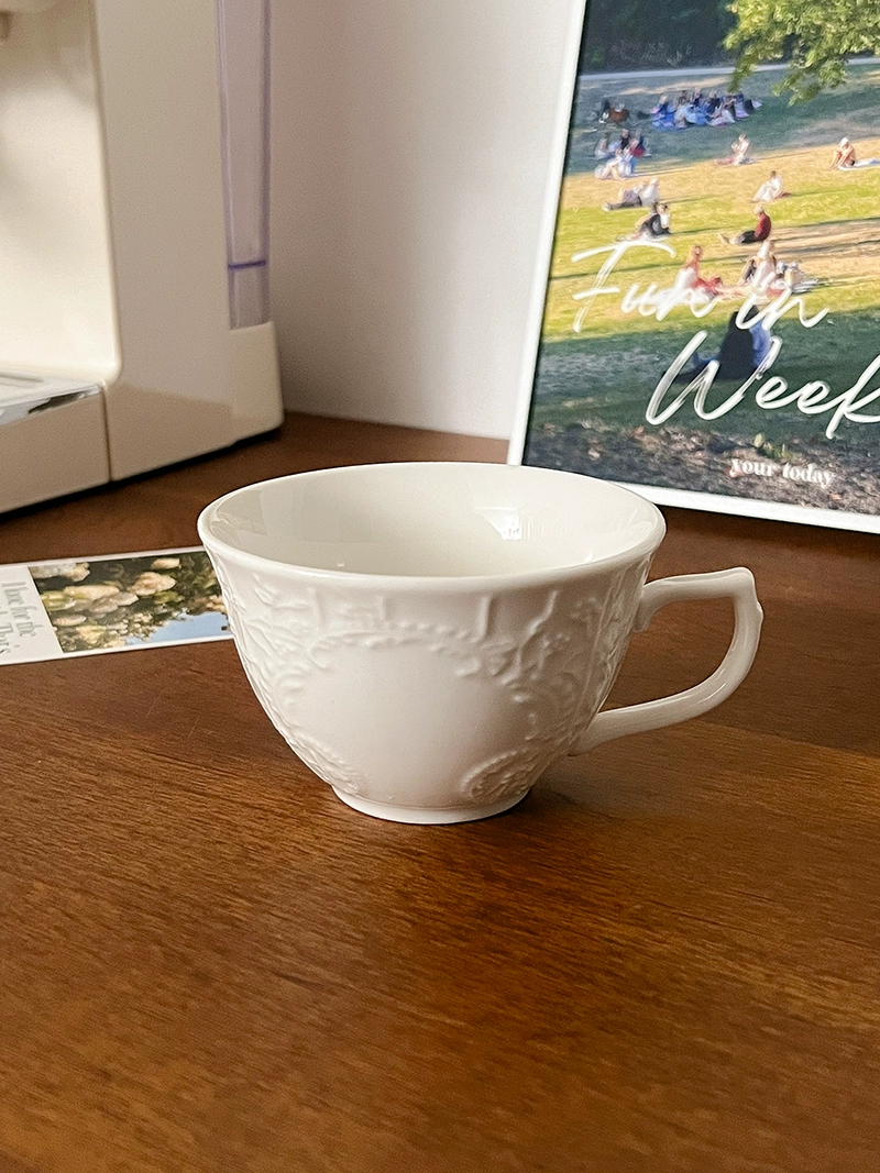 White coffee ceramic afternoon tea, tableware, tea cup, tea set, french style