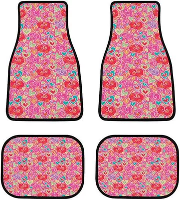 Car Floor Mats Four-Piece – Universal Foot Pad - 1-143-color-2-3344cm-two-piece-set