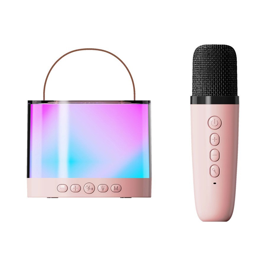 Altavoz Bluetooth pequeño hogar KTV portátil mini micrófono inalámbrico karaoke micrófono al aire libre altavoz Bluetooth
