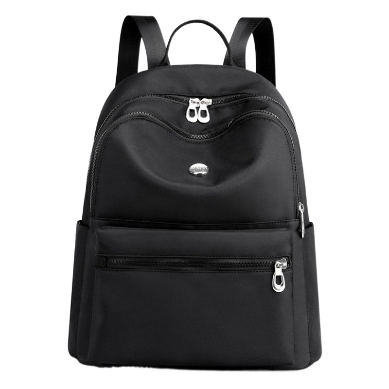 Large Capacity schoolbag foreign trade preferred women's casual backpack lightweight solid color Oxford cloth travel bag for women