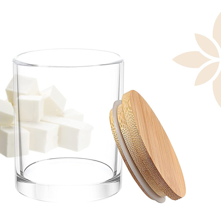 Vaso de vidrio de 300ml para velas de aromaterapia, botella vacía, portavelas, recipiente, vaso romántico para velas, copa de vino para bodas, botella vacía.