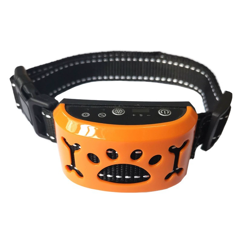 Интеллектуальная идентификация Автоматическая пробка для лая дрессировщик собак поражение электрическим током Предотвращение вибрации лай собаки аккумуляторная зарядка пробки собаки водонепроницаемый