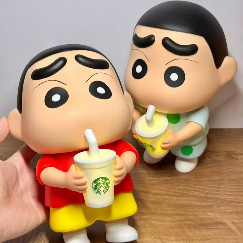 光るスターバックスクレヨンしんちゃん斜め頭かわいい子供用かわいいおもちゃハンドモデルホーム大型装飾人形|undefined