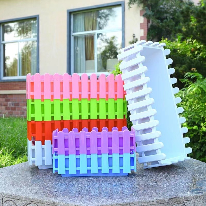 Fence Type Flower Pot Long Rectangular Flower Groove Plastic Vegetable Garden Large Vegetable Pot Resin for Balcony Home Fence Type Flower Pot Long Rectangular Flower Groove Plastic Vegetable Garden Large Vegetable Pot Resin for Balcony Home