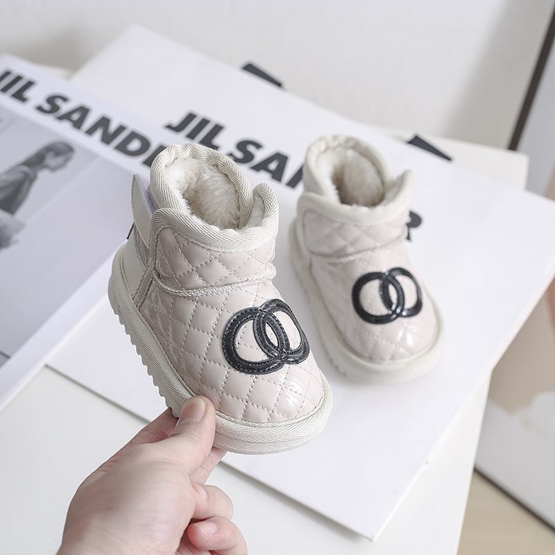 Mädchen-Schneestiefel, Kinder-Baby-Wanderschuhe, Plüsch und dicke Isolierung, Baumwollschuhe, Baumwollstiefel, Kinder- und_voghion.com
