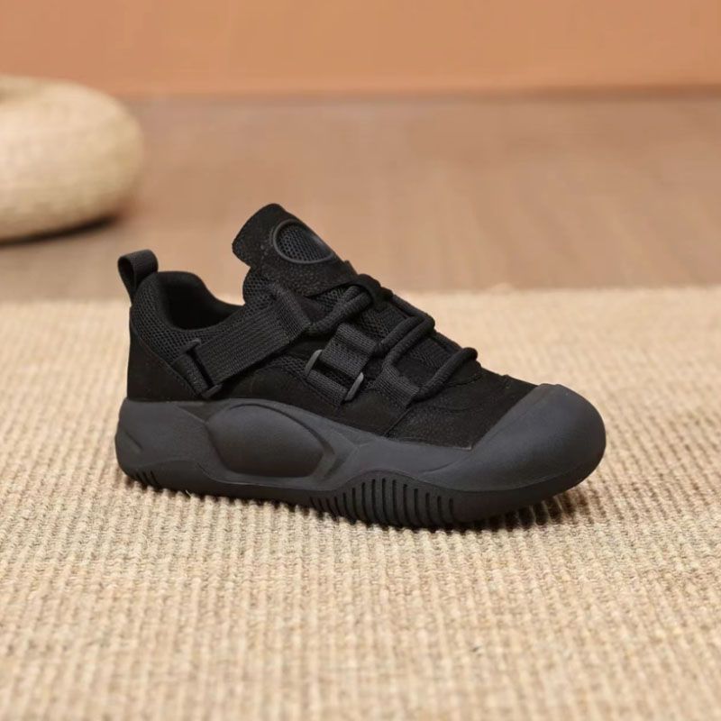 PLOVER zapatos deportivos de otoño para mujeres nuevos muffins retro suela gruesa, hermosa y hermosa, zapatos casuales antideslizantes al aire libre con suela suave