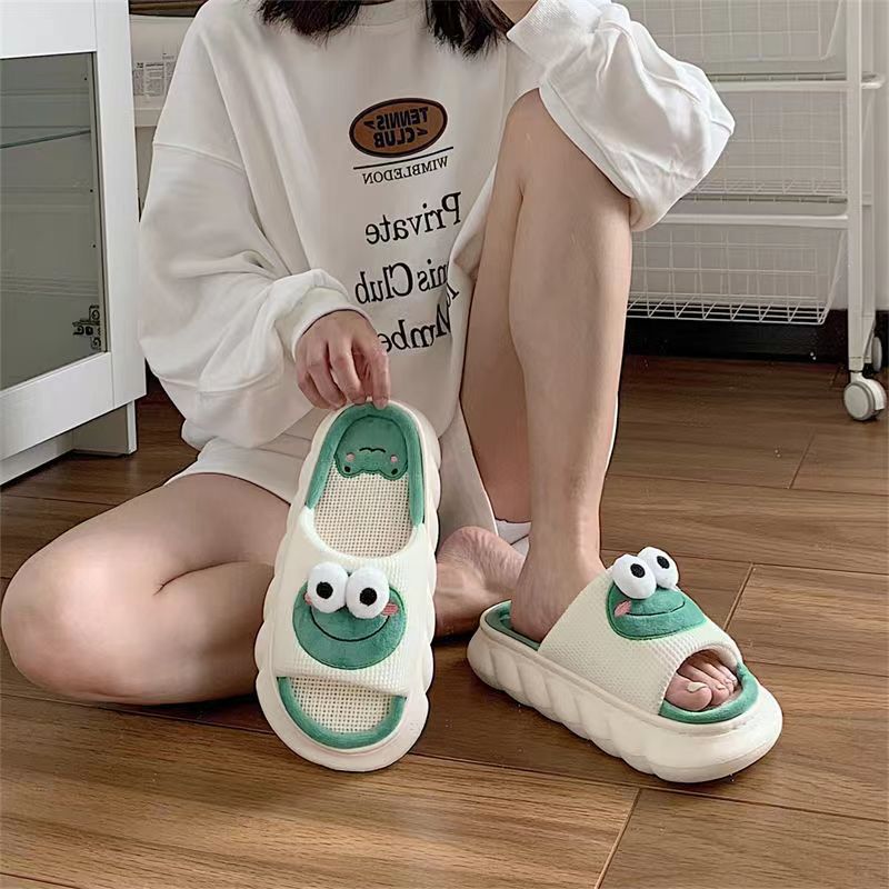 Slippers, non-slip cartoon men's breathable footwear indoor