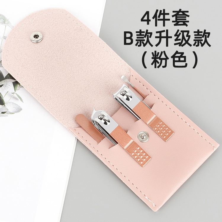 新品抹茶グリーン爪切りセットカラー折りたたみバッグ4点セットネイルツール印刷logギフト爪切り|undefined