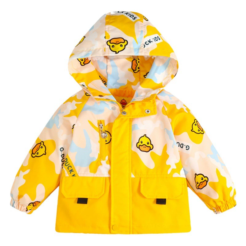 G.DUCK маленькая Желтая УТКА Детская куртка стеганая детская куртка для мальчиков и девочек Новая детская одежда детские шорты для мальчиков и девочек