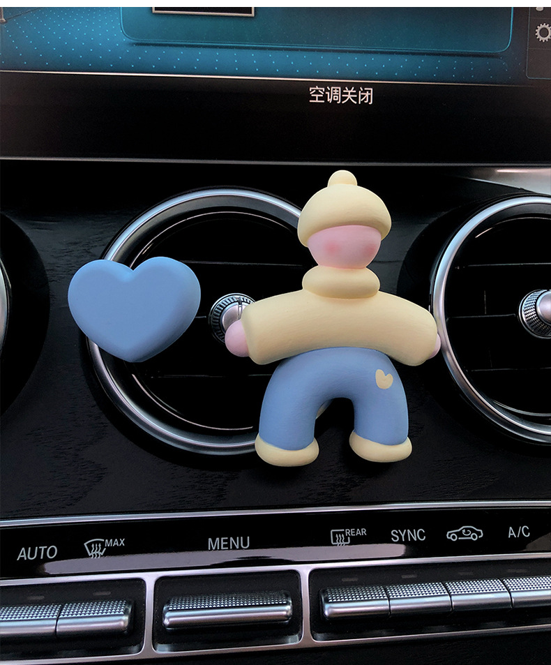 2025 New Villain Car Aromatherapy Car Perfume Air Vent Decoration Diffusing Stone Car Interior Ornament for Women