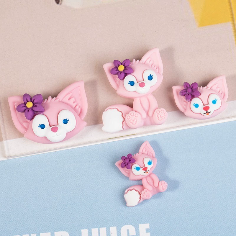 Новый маленький лисёнок Лин На Белл смола аксессуары для DIY кремовый клей корпус телефона заплатка заплатка для волос материал автомобильная отделка