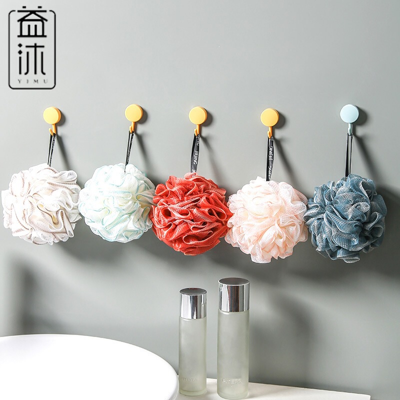 Two-Color Large Bath Ball with Foaming Net, Cute Girl Bath Flower Ball, Bath Flower Ball, Bath Towel, Bath Ball for Wholesale
