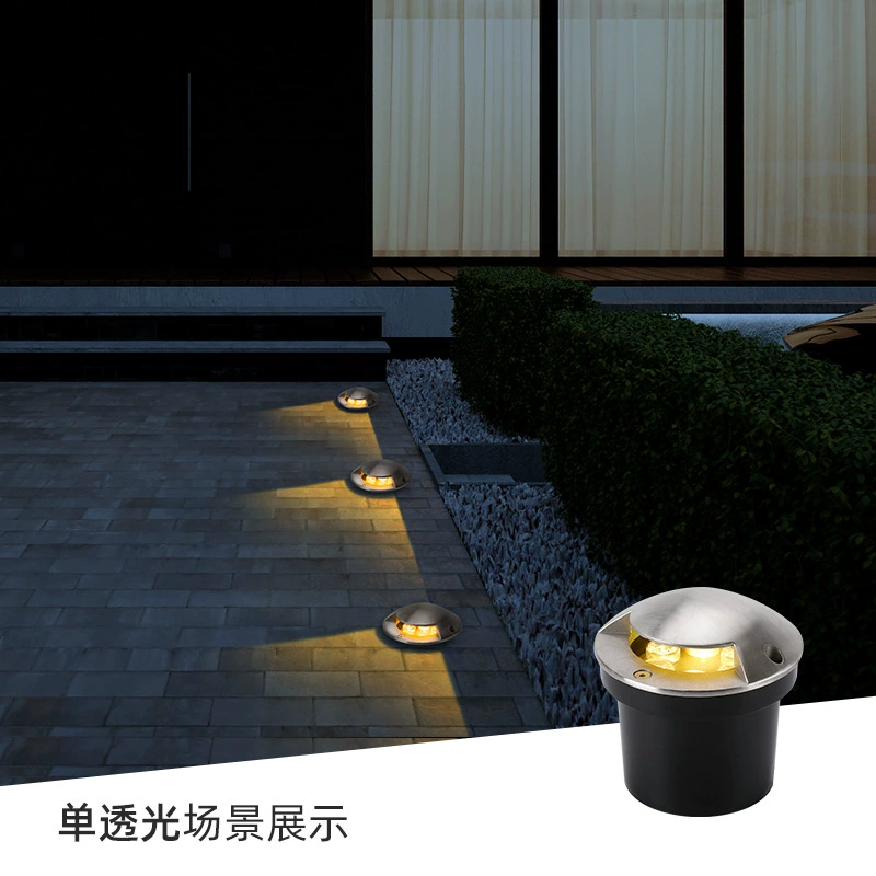 Напольный светильник с боковым излучением, уличный водонепроницаемый низковольтный 24-вольтовый подземный светильник из нержавеющей стали, встроенный светильник для дорожки, прожектор для двора