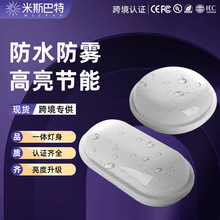 跨境led防潮灯防水防爆照明灯浴室卫生间壁灯户外仓库超亮三防灯