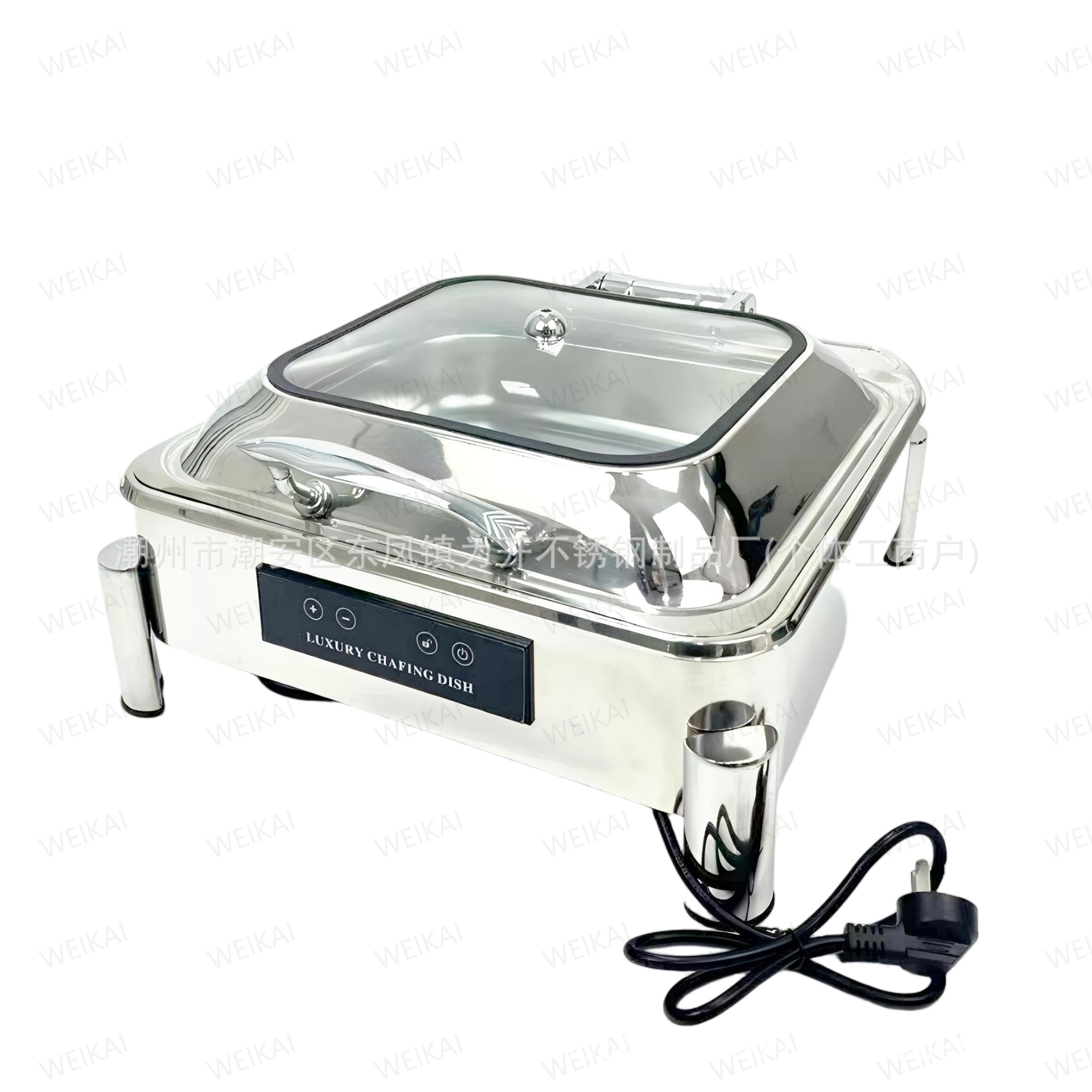 Horno de aislamiento térmico buffet de acero inoxidable de lujo horno de calentamiento eléctrico de desayuno comercial horno Buffy solapa de cocina caliente del Hotel image 29