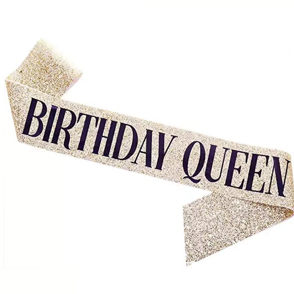 Набор короны и ленты на день рождения, ободок с тиарой и лента «Birthday Girl», размер 9,5×78 см