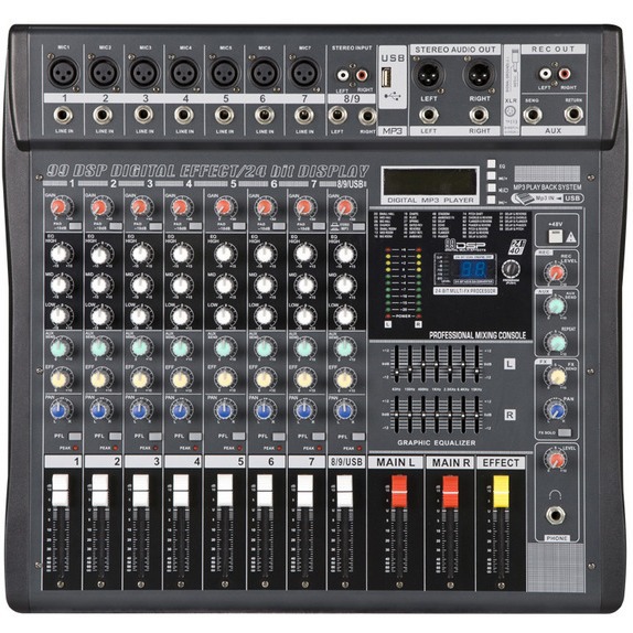 数字音频混音器16路usb99DSP演出舞台ktv带蓝牙djmixer调音台