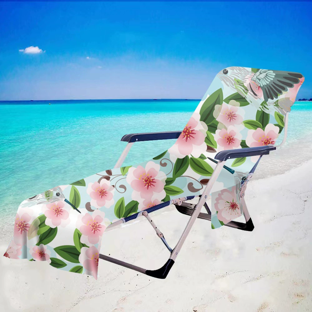 Tie-Dye пляжный стул крышка кресло полотенце пляжное полотенце 3D цифровая печать микрофибры банное полотенце с карманом