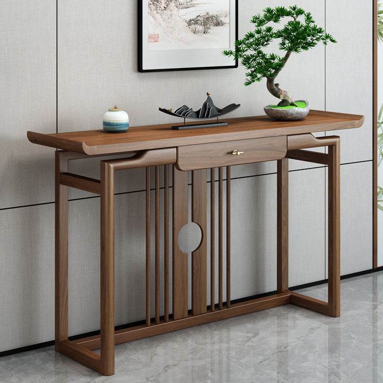 New Chinese-Style Entrance Table, Ebony Wood Color Elm Wood Case, Solid Wood Entrance Cabinet, Entrance Table, Storage Rack, Decorative Cabinet New Chinese-Style Entrance Table, Ebony Wood Color Elm Wood Case, Solid Wood Entrance Cabinet, Entrance Table, Storage Rack, Decorative Cabinet