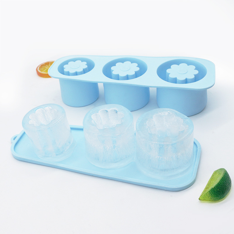 Ventas transfronterizas calientes Stanley Hielo Flor encantadora fácil de desmoldear molde de hielo de grado alimenticio Hielo de silicona Hielo