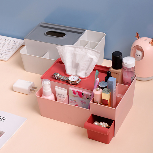 Tissue box, paper box, household paper box, living room remote control, multi-functional creative napkin box, coffee table storage box