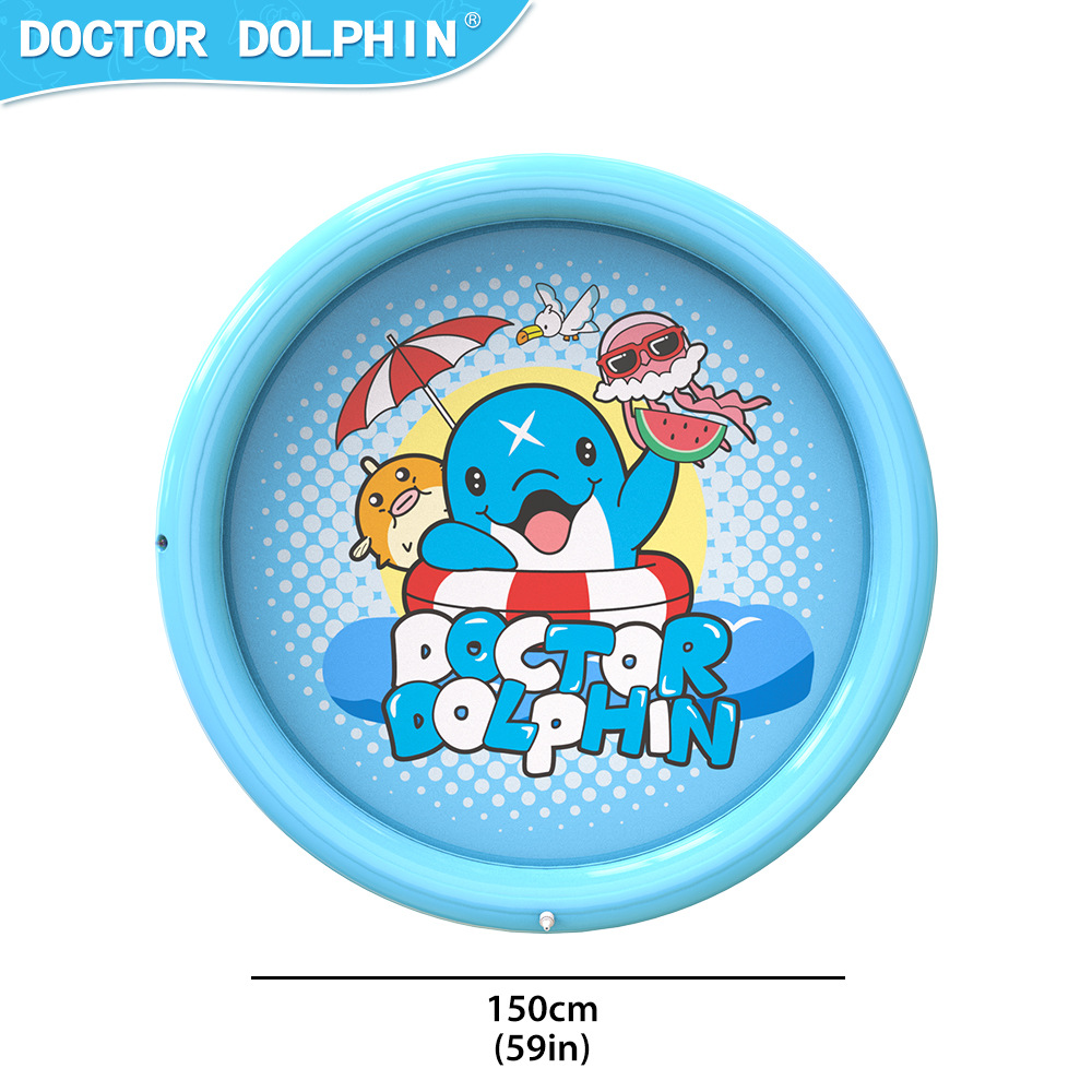 Doctor Dolphin | estera de pulverización de agua de PVC estera de pulverización de agua para niños estera de pulverización de agua al aire libre juguetes para niños
