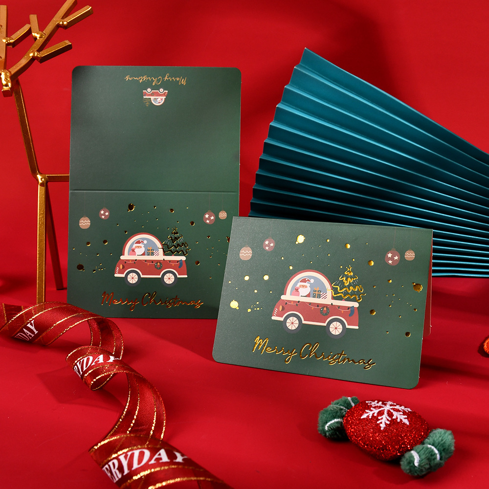 Amazon Hot Sale Navidad tarjetas de felicitación inswind festivales tarjetas de felicitación de negocios tarjetas de regalo de acompañantes de alto nivel