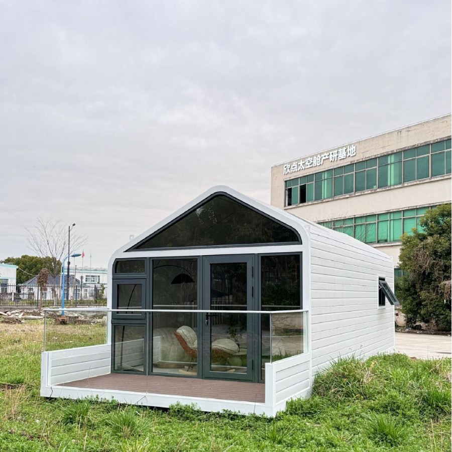 Almacén móvil de Apple para exteriores, casa contenedor de estructura de acero B&B, espacio de tienda, oficina cápsula, cabaña Apple