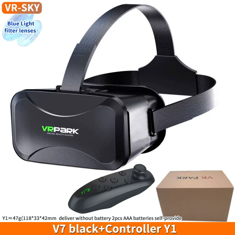 Популярные очки VRPARK Android виртуальная игра панорамная 3D кросс-бордер шлем BOX для мобильного телефона HD всё-в-одном VRV7