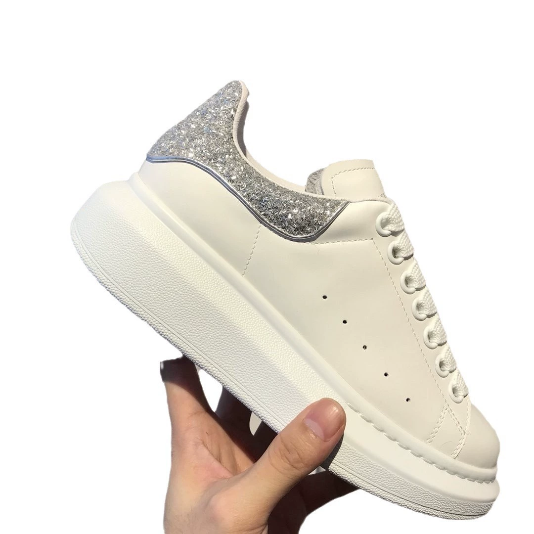 Классические высокие белые кеды на платформе, универсальная повседневная обувь для любимых, дышащие кроссовки, натуральная кожа