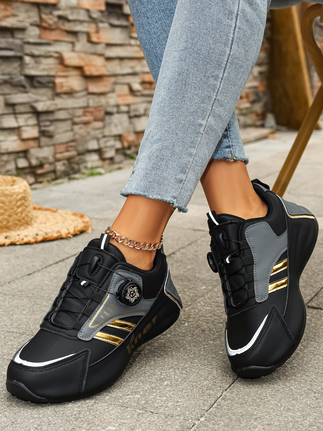 Plu-ize Women' Neaker, Fahionable Caual Low-top Outdoor Kateboard Hoe_vogvips.com