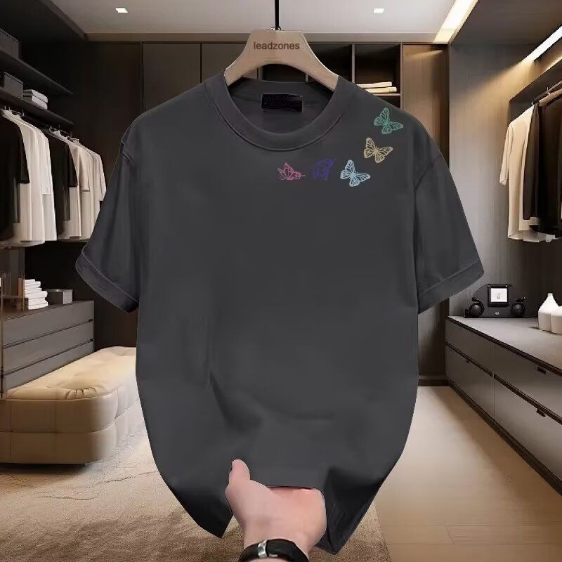Abbigliamento uomo Maglietta a maniche corte da uomo Marchio alla moda Stile hip hop Girocollo Top estivo intimo per studenti e coppie_voghion.com
