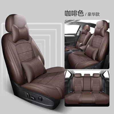 Energy Vehicle-Specific Car Seat Cushions, Modelə uyğun (Original) oturacaq örtükləri - brown-deluxe-edition-five-seats-fully-surrounded-by-front-and-rear-rows