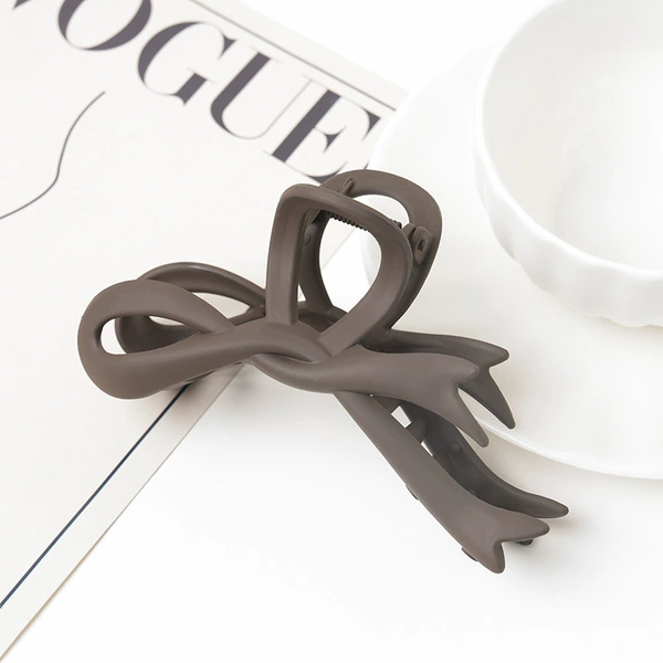 [13CM bow tie] coffee color
