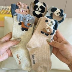 春夏の子供の綿の漫画の中で筒の動物の靴下の中で大きい子供のかわいい骨の綿の靴下の男性の宝のa類の中で筒の靴下