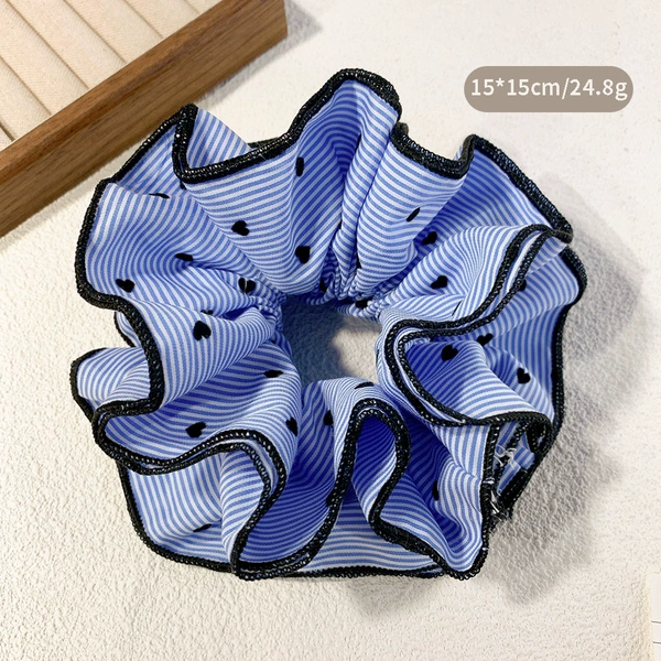 Blue flocked heart