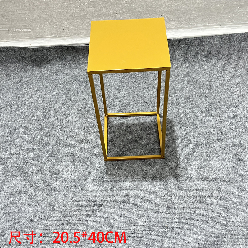 Placa de hierro marco rectangular de 40cm de alto de oro (con placa)