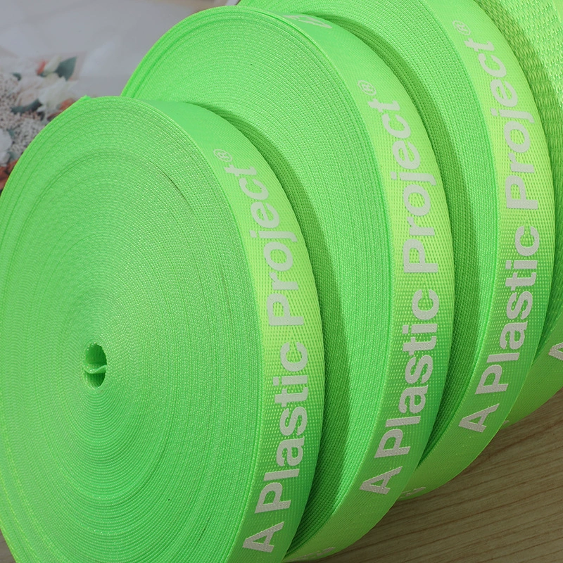 Fluorescence nylon tape, 4cm, increased thickness, polyester, wholesale