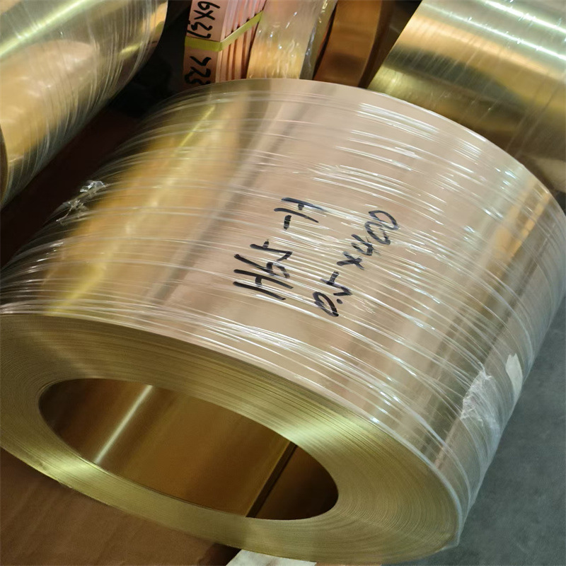 H62 H65黄铜带卷加工特硬半硬软态拉伸冲压黄铜片C2680光亮薄黄铜