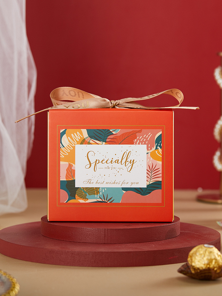 New Drawer Box INS Style Gift Box for Wedding Candy, Gift Packaging Box, Marriage Candy Gift Box Set