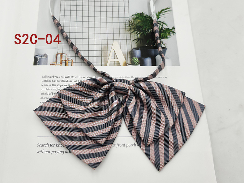 Fabricante spot doble mariposa grande JK pajarita pajarita flor traje de soltero todo fósforo raya universal lazo mujer