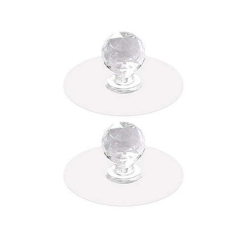 Hole-free transparent drawer multi-functional household door-mounted invisible adhesive hooks kitchen bathroom door back powerful pull-up hooks