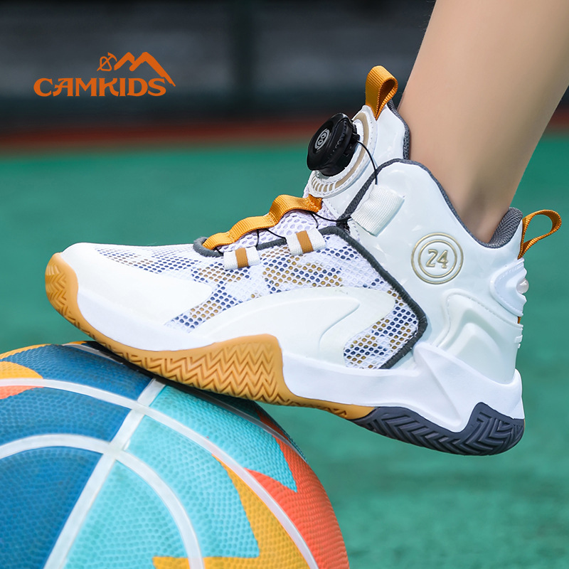 Zapatos para niños de primavera y otoño zapatos de malla transpirable 2023 nuevos niños zapatilla de deporte botón giratorio de malla zapatillas deportivas