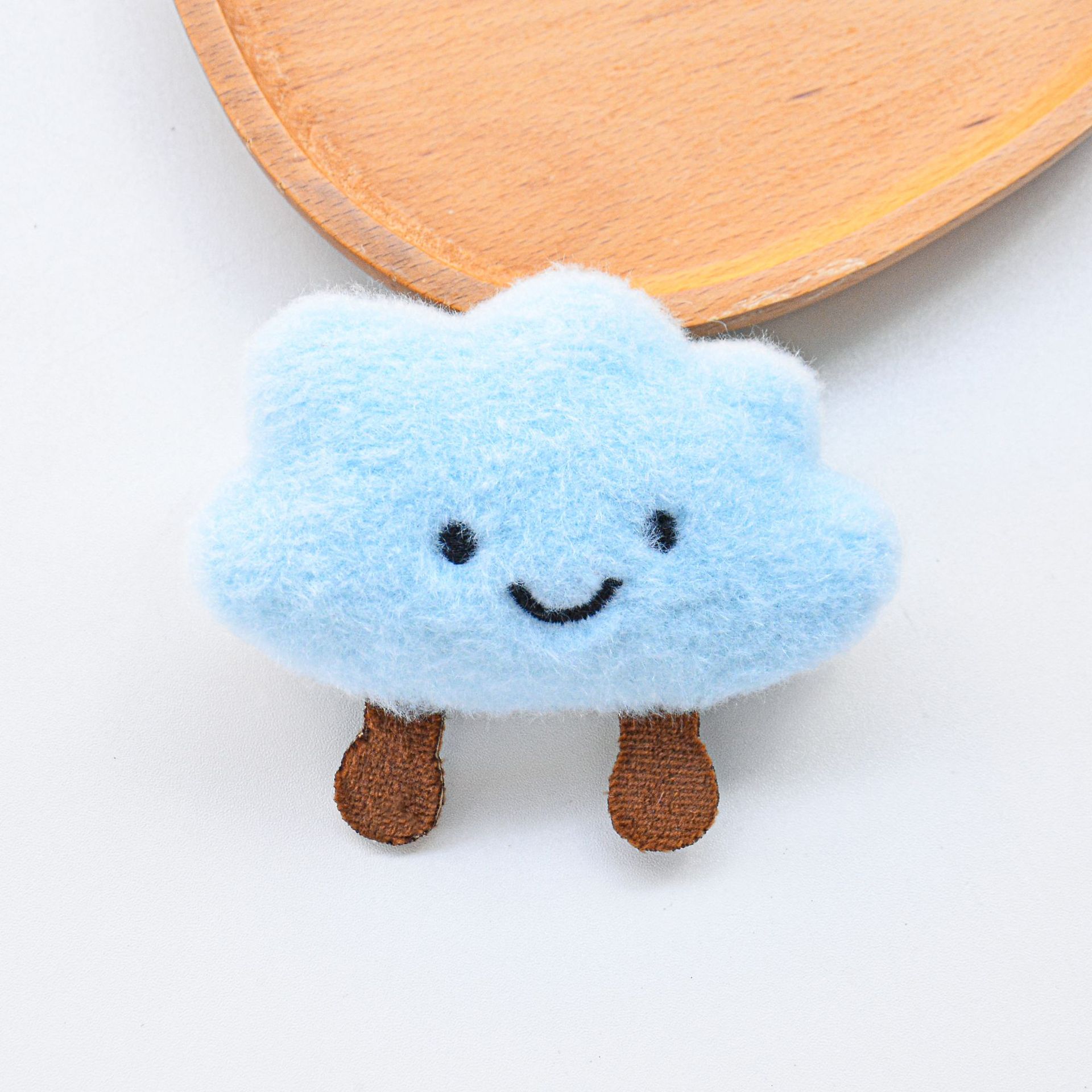 Nuevos lindos broches de peluche nubes accesorios muñecas de dibujos animados bolsos accesorios de decoración joyas DIY image 14