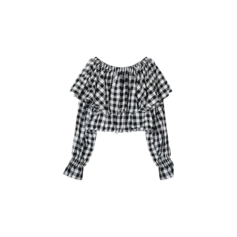 Комплект: весенняя юбка, интернет-злена, открытые плечи, стиль Chanel, западный стиль, утягивающий эффект, рыбья хвост